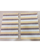 BEDSHEET STRIPE 90X108 2 PILLOW COVER