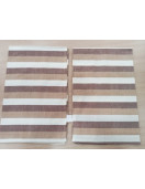 BEDSHEET STRIPE 90X108 2 PILLOW COVER