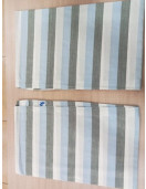 BEDSHEET STRIPE 72X100 2 PILLOW COVER