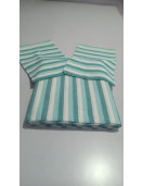 BEDSHEET STRIPE 90X108 2 PILLOW COVER