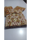 BEDSHEET JAIPUR PRINTED 90X108 2 PILLOW COVER