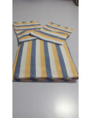 BEDSHEET STRIPE 90X108 2 PILLOW COVER