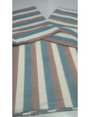 BEDSHEET STRIPE 90X108 2 PILLOW COVER