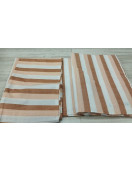 BEDSHEET STRIPE 90X108 2 PILLOW COVER