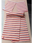 BEDSHEET STRIPE 90X108 2 PILLOW COVER