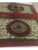 BEDSHEET JAIPUR PRINTED 90X108 2 PILLOW COVER