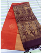 SOFT SILK SAREE WITH BLOUSE