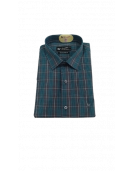 PL COTTON STRIPE CHECK SHIRTS 44 FS