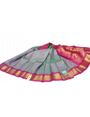 THIRUBHUVANAM HF ZARI SILK SAREE 550 MTS