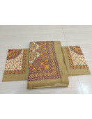 BEDSHEET JAIPUR PRINTED 90X108 2 PILLOW COVER