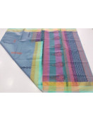 PL Salem Sarees Hand Block Printed Saree