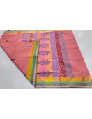 PL Salem Sarees Hand Block Printed Saree