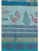 MANAMEDU BLOCK PRINTED SAREES WITH BLOUSE