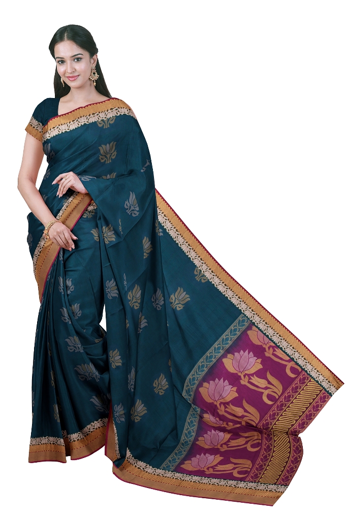Buy Co-optex Woven Kanjivaram Pure Silk Purple Sarees Online @ Best Price  In India | Flipkart.com