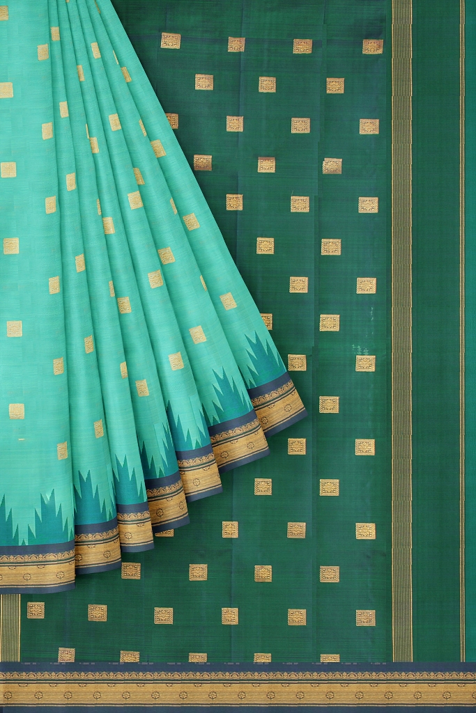 Buy Priniti Printed Dharmavaram Cotton Silk, Pure Silk Green Sarees Online  @ Best Price In India | Flipkart.com