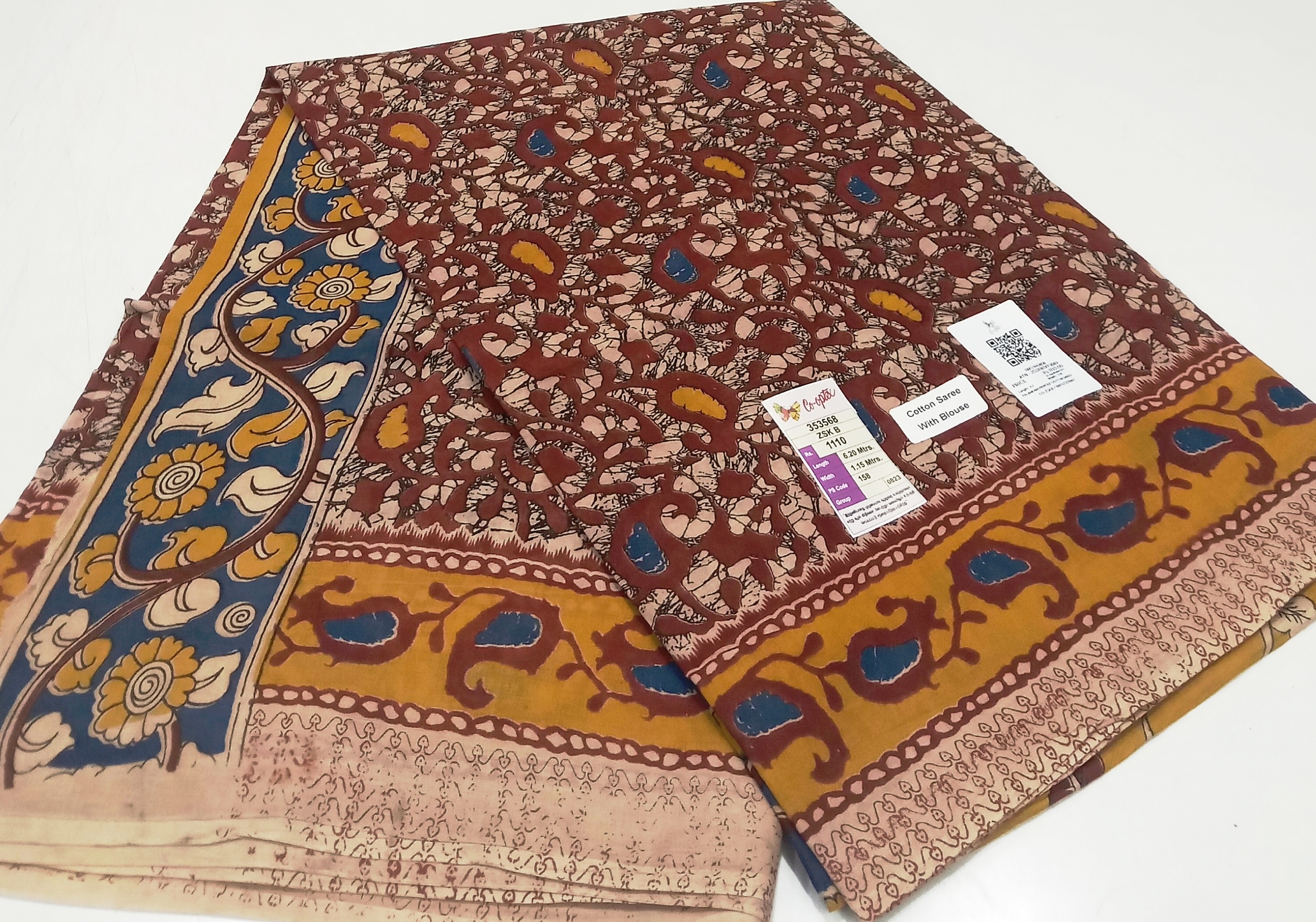 Kalamkari Printed Cotton Saree