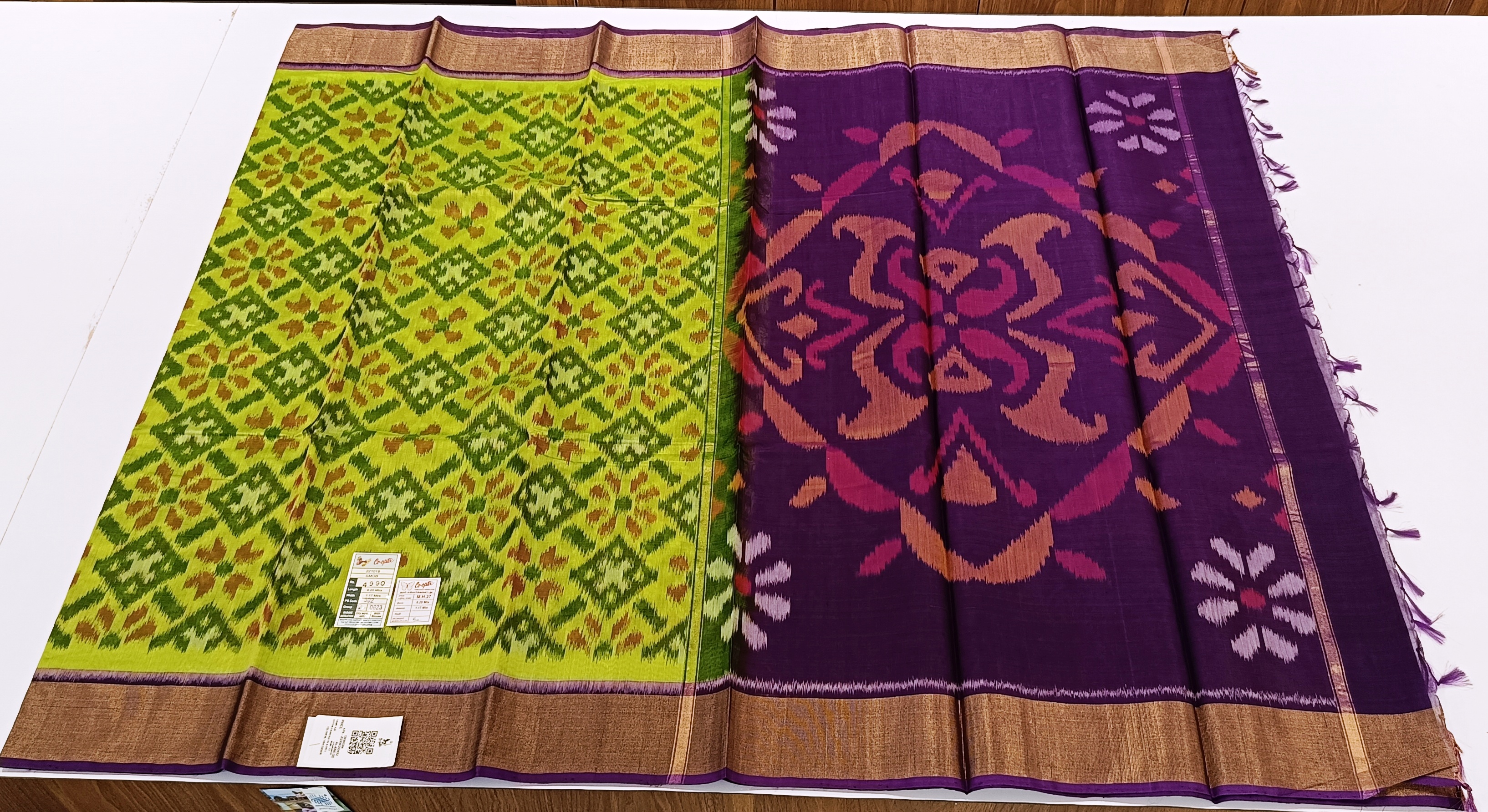 COTTON X KORA SILK TIE & DYE SAREES CHINNLAPATTI