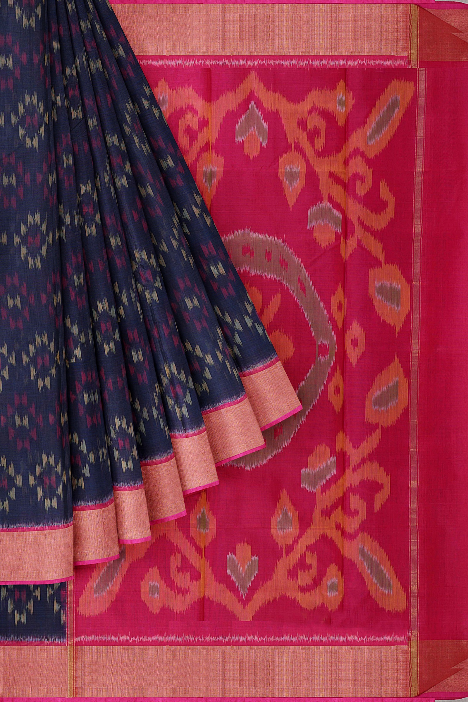 Chinnalapatti Sungudi Double side zari border Sungudi sarees - Native Things