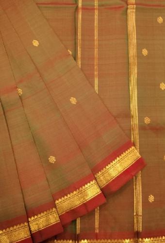 Thirubhuvanam Pure Zari Silk Saree 5 50 mts