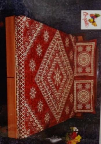 BEDSHEET BARMER PRINTED 90X108 2 PILLOW COVER