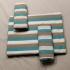 BEDSHEET STRIPE 90X108 2 PILLOW COVER