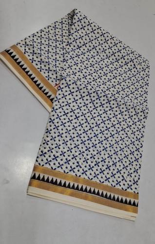 PL Saree Kerala Hand Block Printing