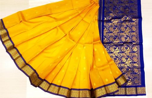 THIRUBHUVANAM HF ZARI SILK SAREE 550 MTS