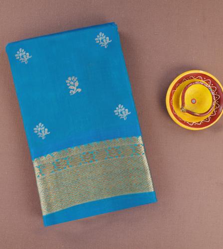 Thirubhuvanam Pure Zari Silk Saree 5 50 mts