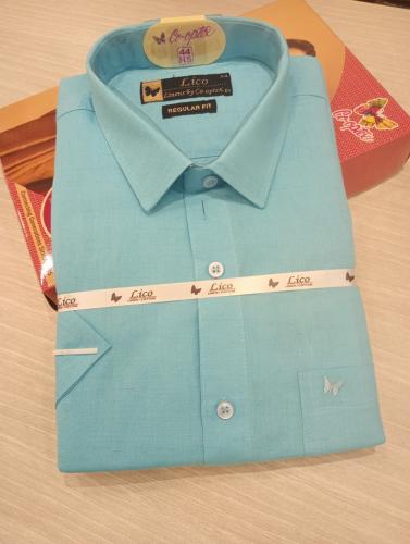 PL COTTON XLINEN DYED READYMADE SHIRT 44 HS