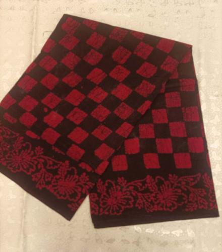 PL COTTON SAREES WITH SOLID WAX CRACK DESIGNS