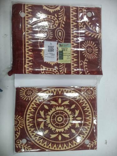 BEDSHEET BARMER PRINTED 90X108 2 PILLOW COVER