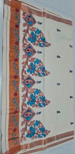 PL KERALA EMBROIDERY SAREE