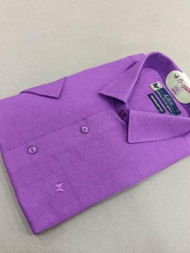 PL COTTONX LINEN DYED READYMADE SHIRT 42 HS