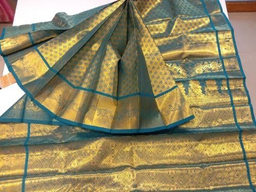 THIRUBHUVANAM HF ZARI SILK SAREE WITH BLOUSE