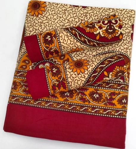 BEDSHEET JAIPUR PRINTED 90X108 2 PILLOW COVER