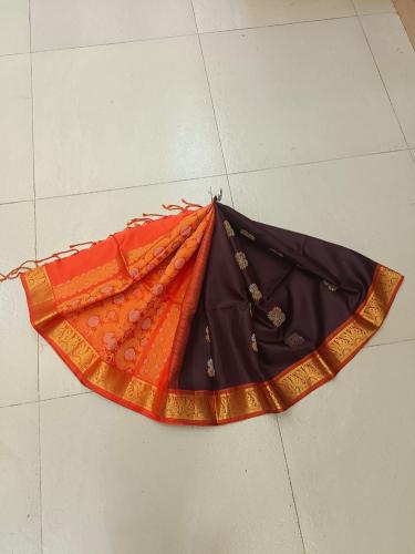 SOFT SILK SAREE WITH BLOUSE