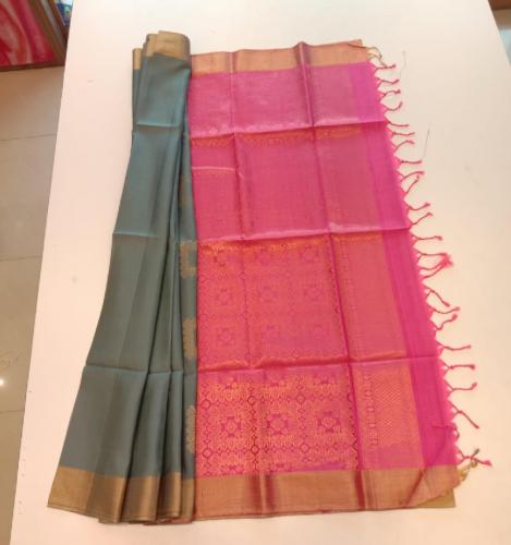 SOFT SILK SAREE WITH BLOUSE