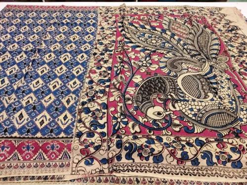 KALAMKARI PRINTED COTTON SAREE