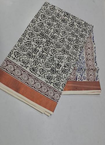 PL Saree Kerala Hand Block Printing