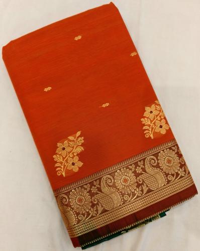 PMK BUMBERG COT SAREES WITH BLOUSE