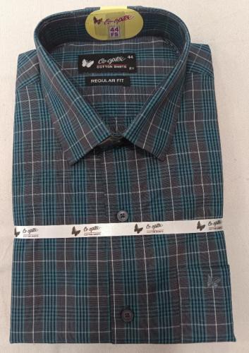 PL COTTON STRIPE CHECK SHIRTS 44 FS