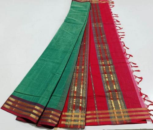 MANAMEDU COTTON SAREES WITH BLOUSE