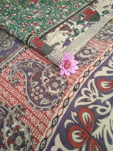 KALAMKARI PRINTED COTTON SAREE