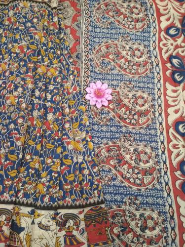 KALAMKARI PRINTED COTTON SAREE