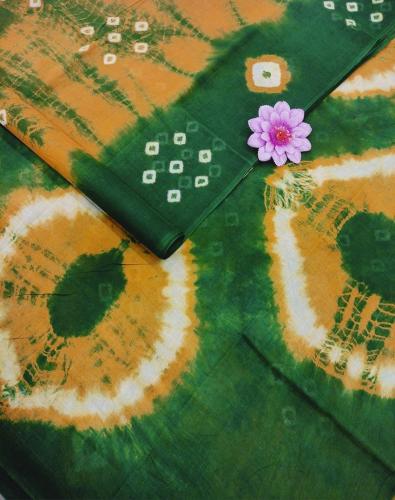 PL COTTON SAREES WITH WAX DOT PRINT DESIGNS