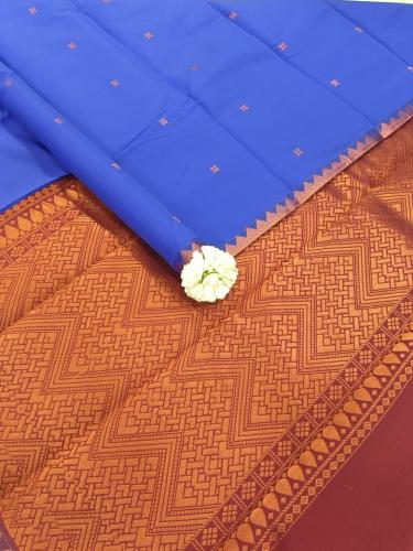 PL Salem Silk Finish Border Saree