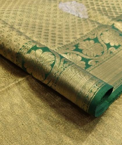 ARNI SILK HALF FINE ZARI SAREE WITH BLOUSE