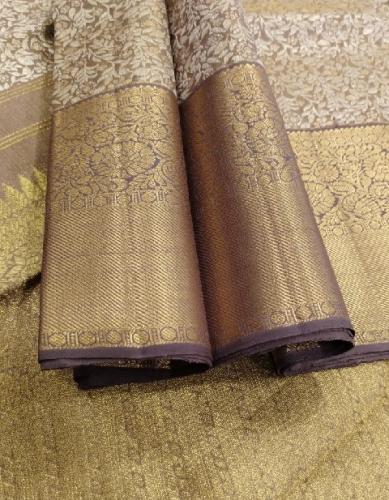 ARNI SILK HALF FINE ZARI SAREE WITH BLOUSE
