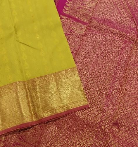 ARNI SILK HALF FINE ZARI SAREE WITH BLOUSE