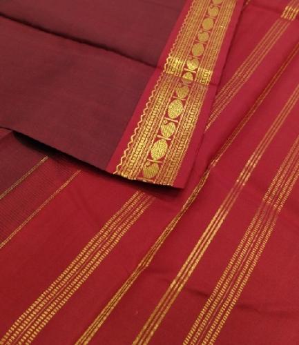ARNI SILK HALF FINE ZARI SAREE WITH BLOUSE